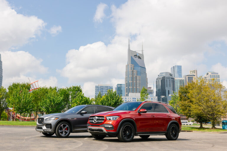 Red Mercedes and Jaguar Car Rentals in Nashville